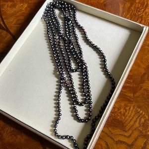 Genuine Hematite necklace Size 50 inches